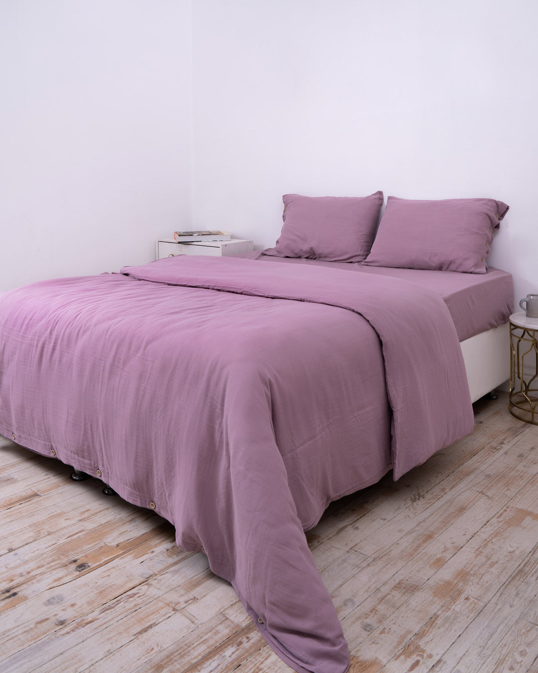 Cloud cotton duvet set purple