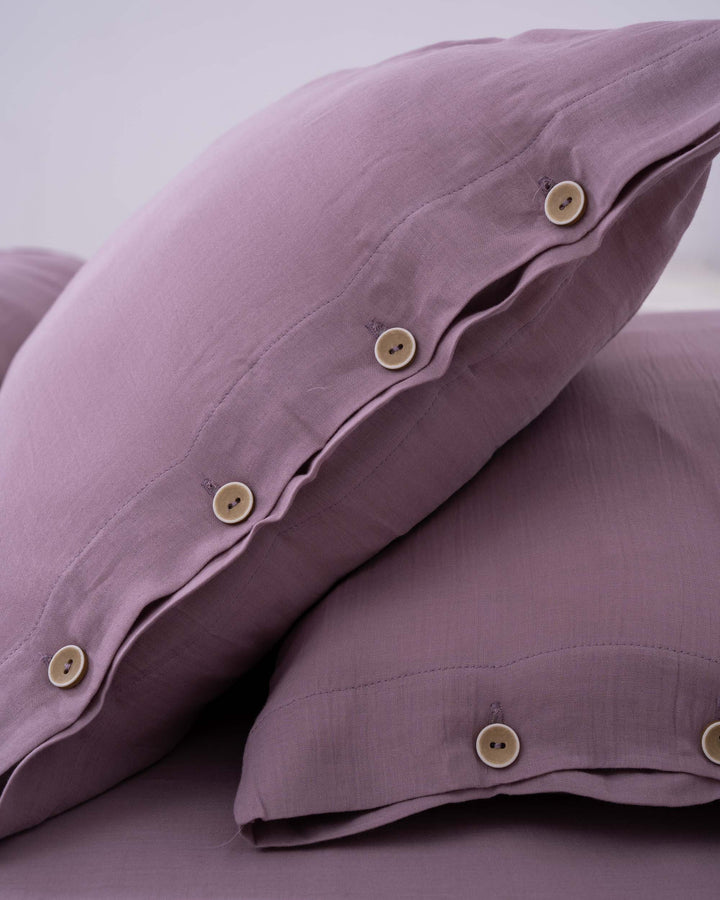 Cloud cotton duvet set purple