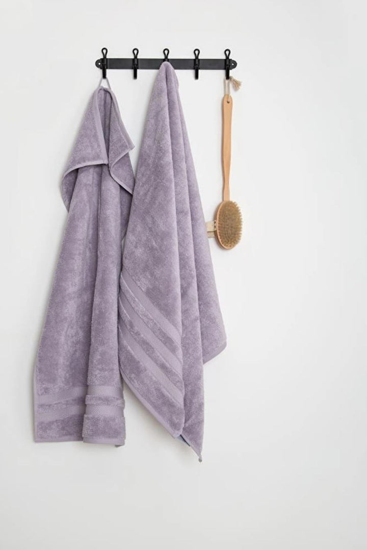 high quality cotton towel purple