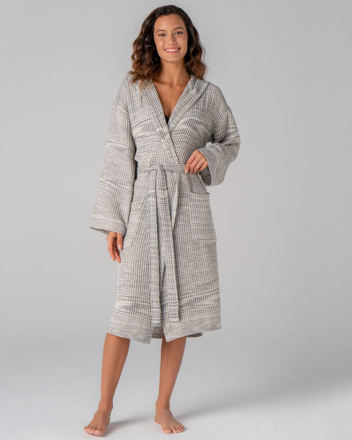 Waffle bathrobe