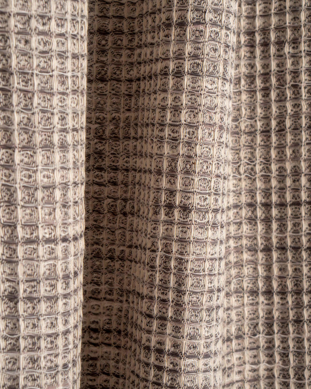 Hand-loomed waffle knit towel
