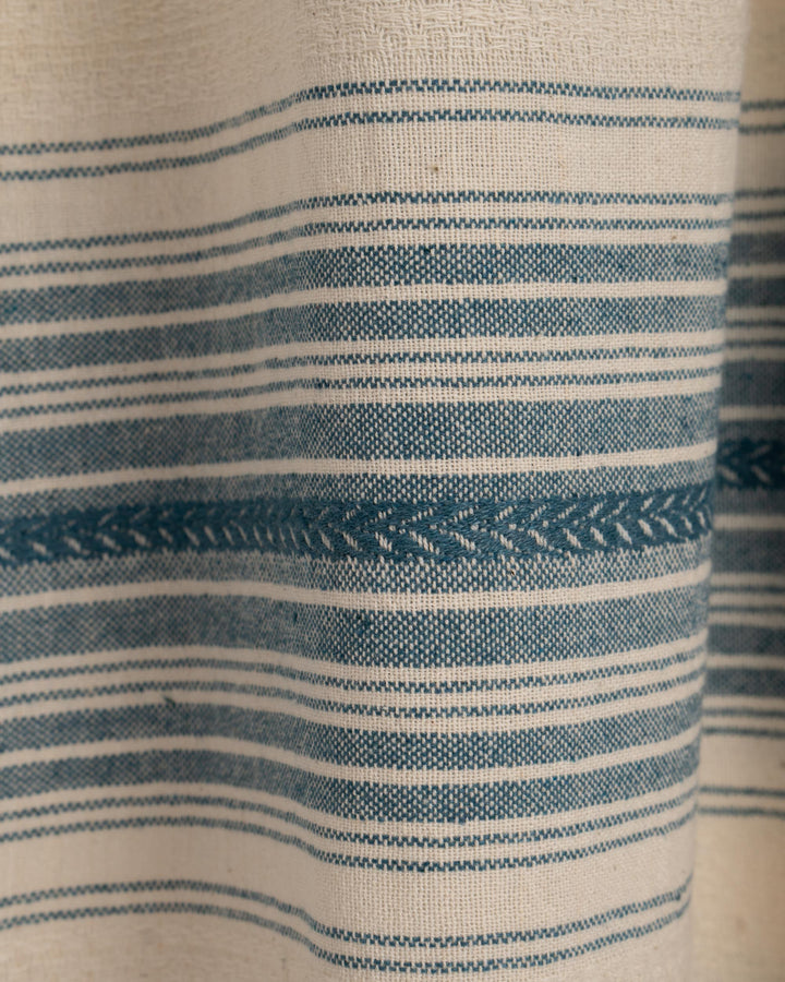 Cotton Blue Striped Towel