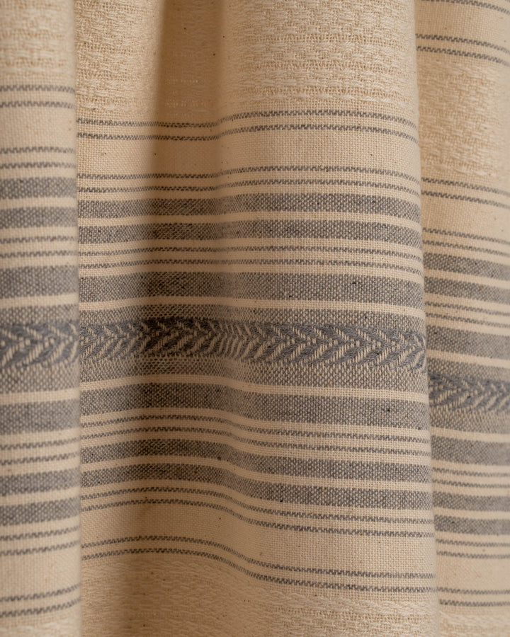 Cotton Grey Striped Towel