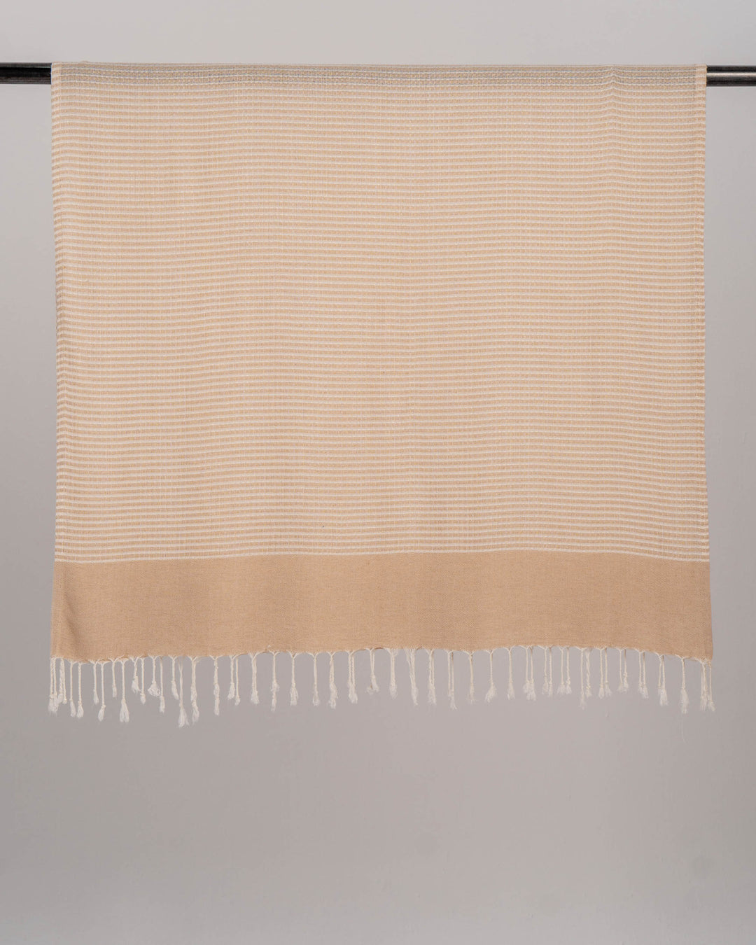 Bamboo Striped Towel Beige